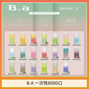 B.A電子煙一次性抛棄式8000口